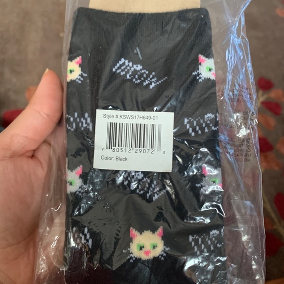 K.Bell cat catlady kitty kitten animal sock meow - Picture 2 of 3